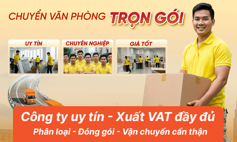 Dịch vụ chuyển văn phòng trọn gói Kiến Vàng